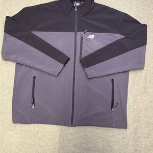 New Balance Men's Black and Dark Gray Performance Jacket